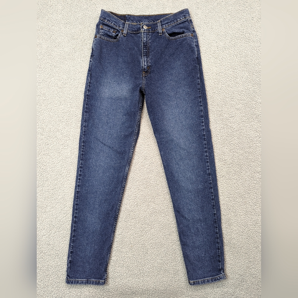 Vintage Levis 512 Jeans Womens 12 Slim Fit Tapered Leg High Rise Mom Denim Blue